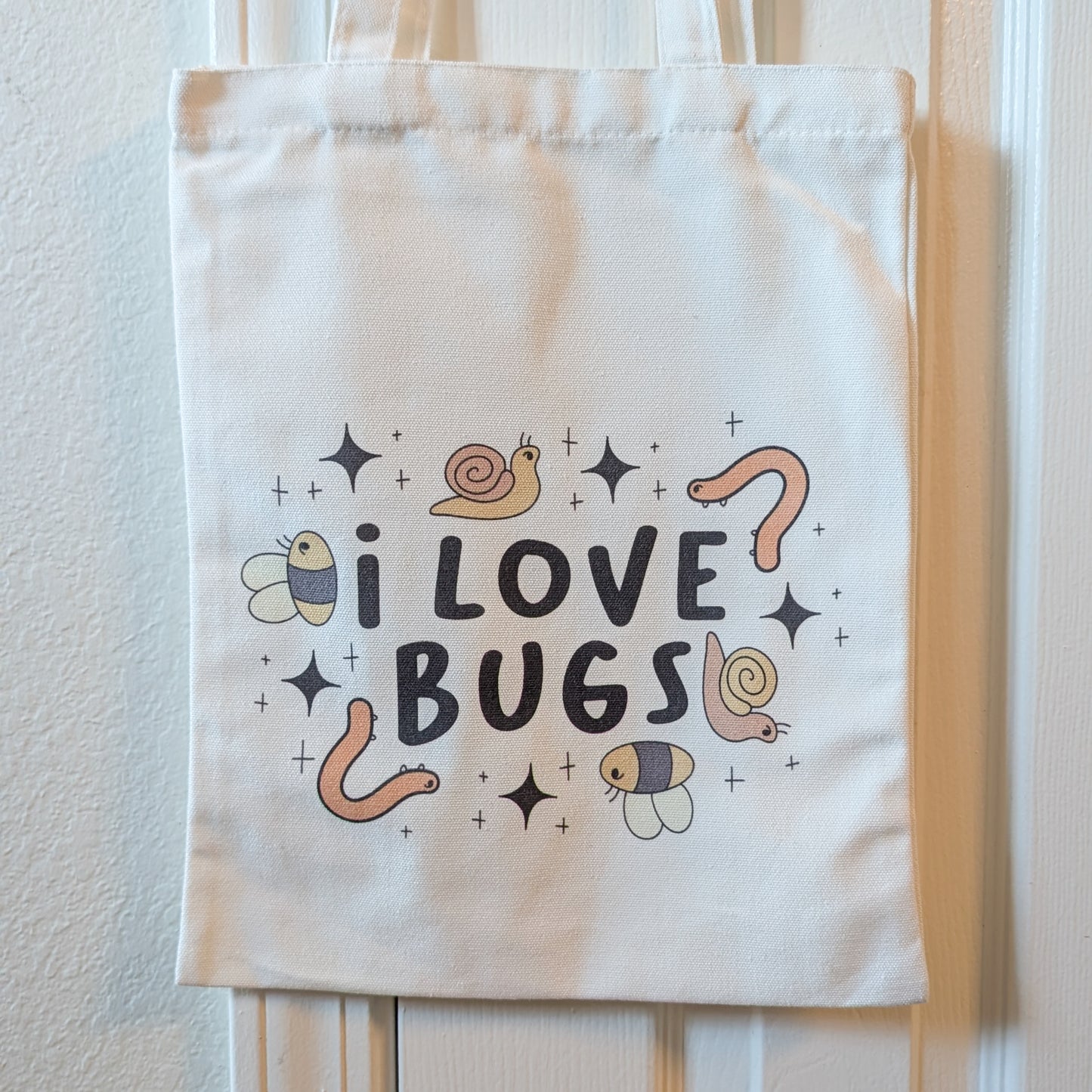 I Love Bugs Canvas Tote Bag 🌿