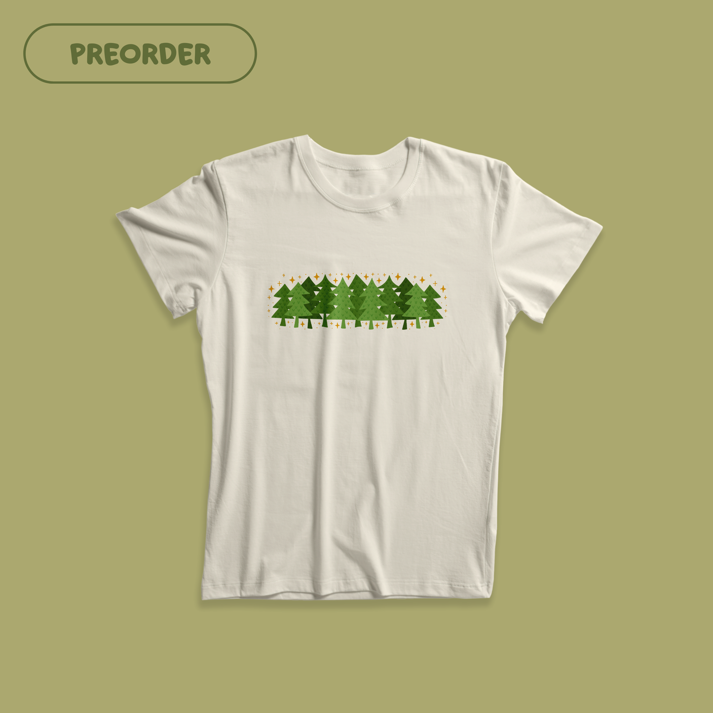 Tree Line Cotton T-Shirt [Preorder] 🌿