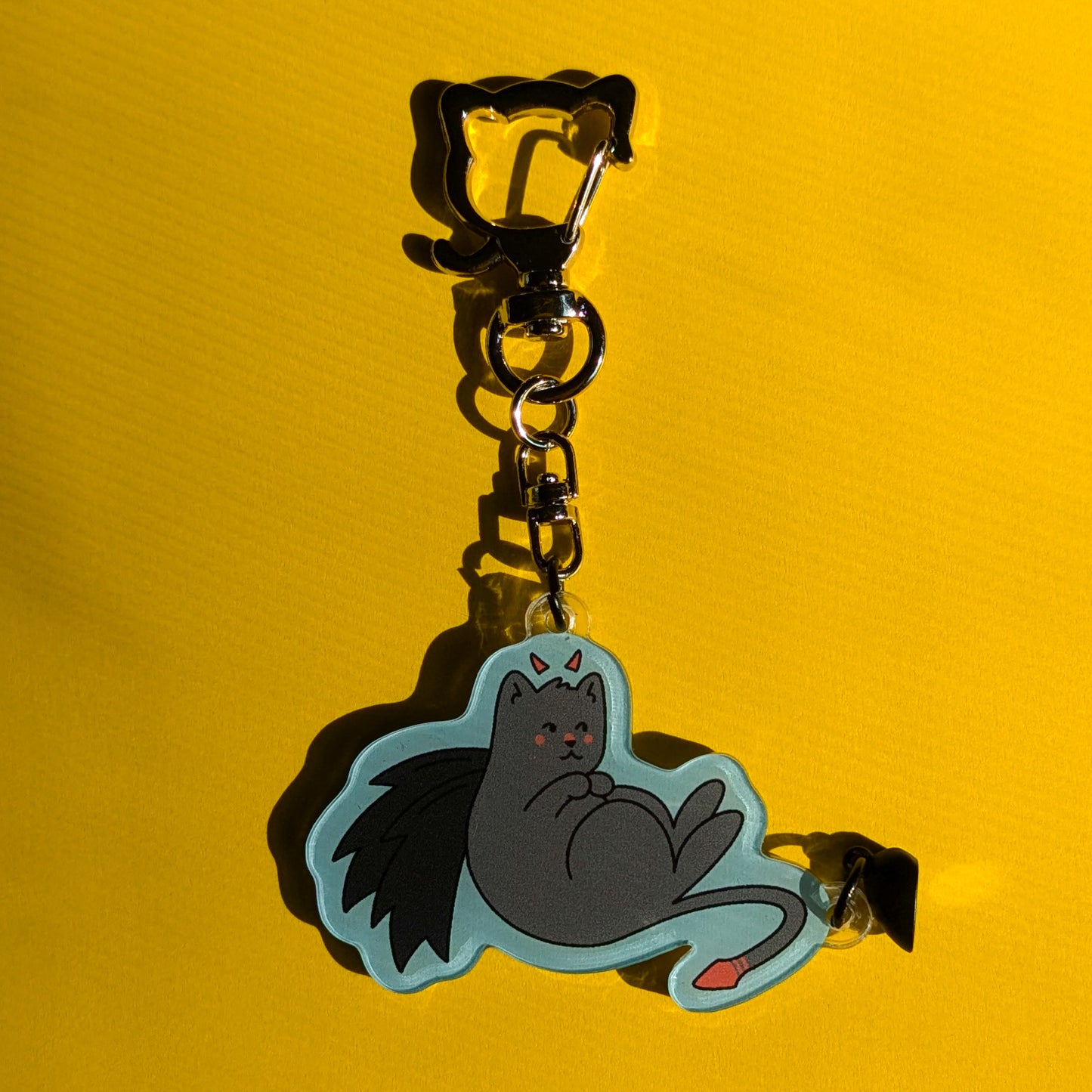 Angel & Devil Cats Magnetic Keychain Set