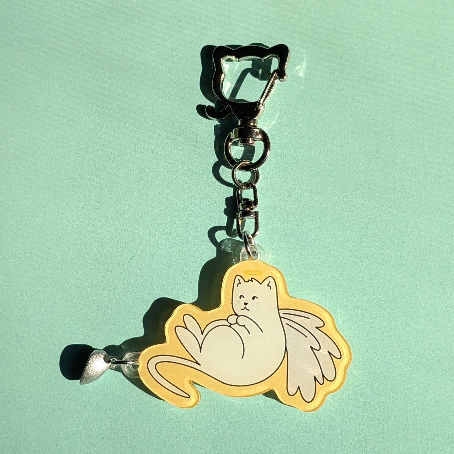 Angel & Devil Cats Magnetic Keychain Set