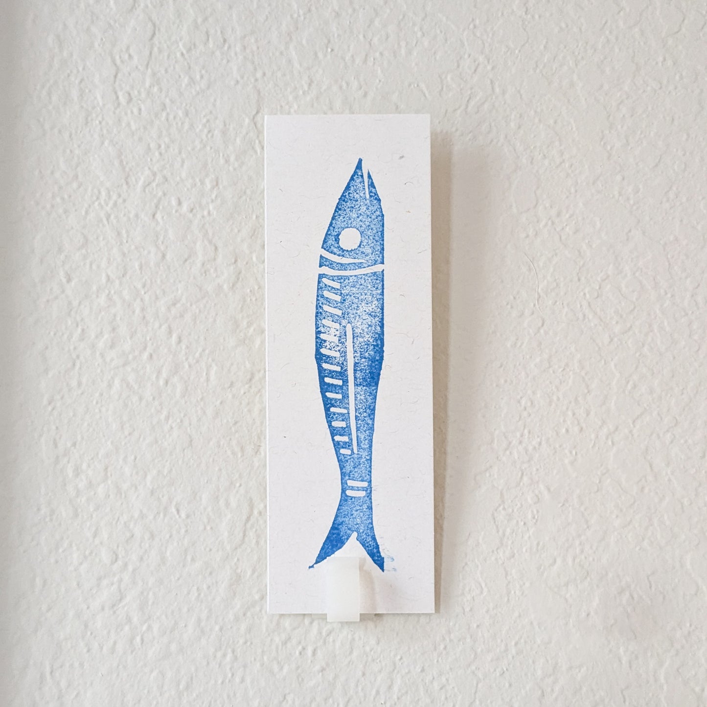 Fish Hand Printed Bookmark 🌿