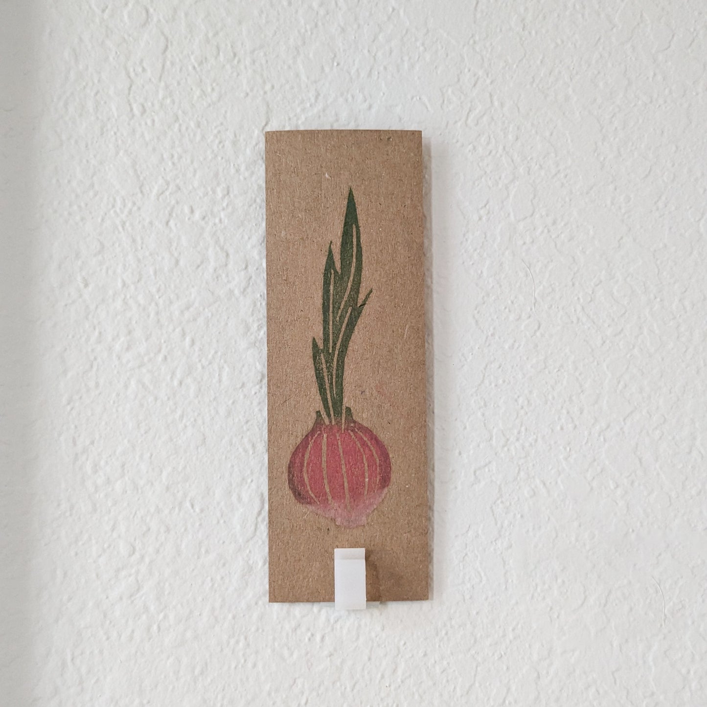 Radish Hand Printed Bookmark 🌿