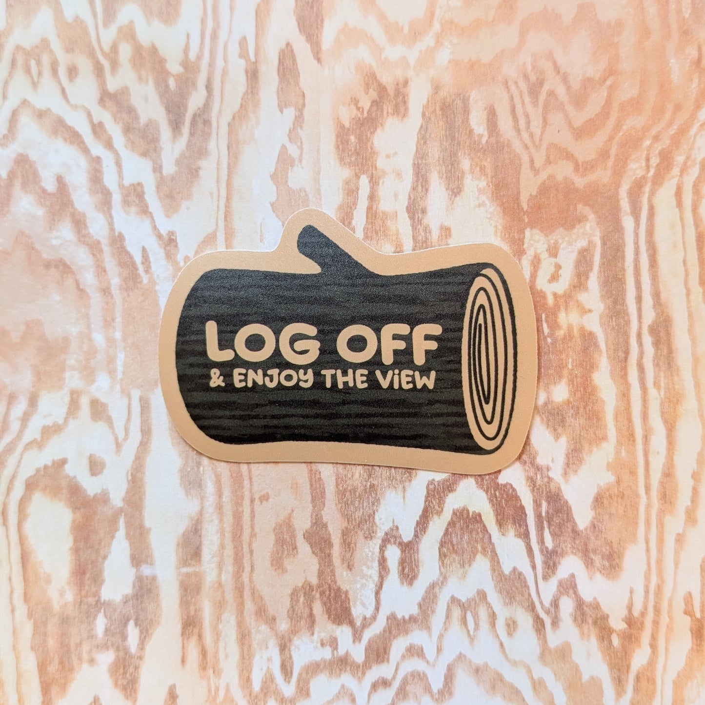 Log Off Sticker