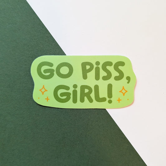 Go Piss Girl Sticker