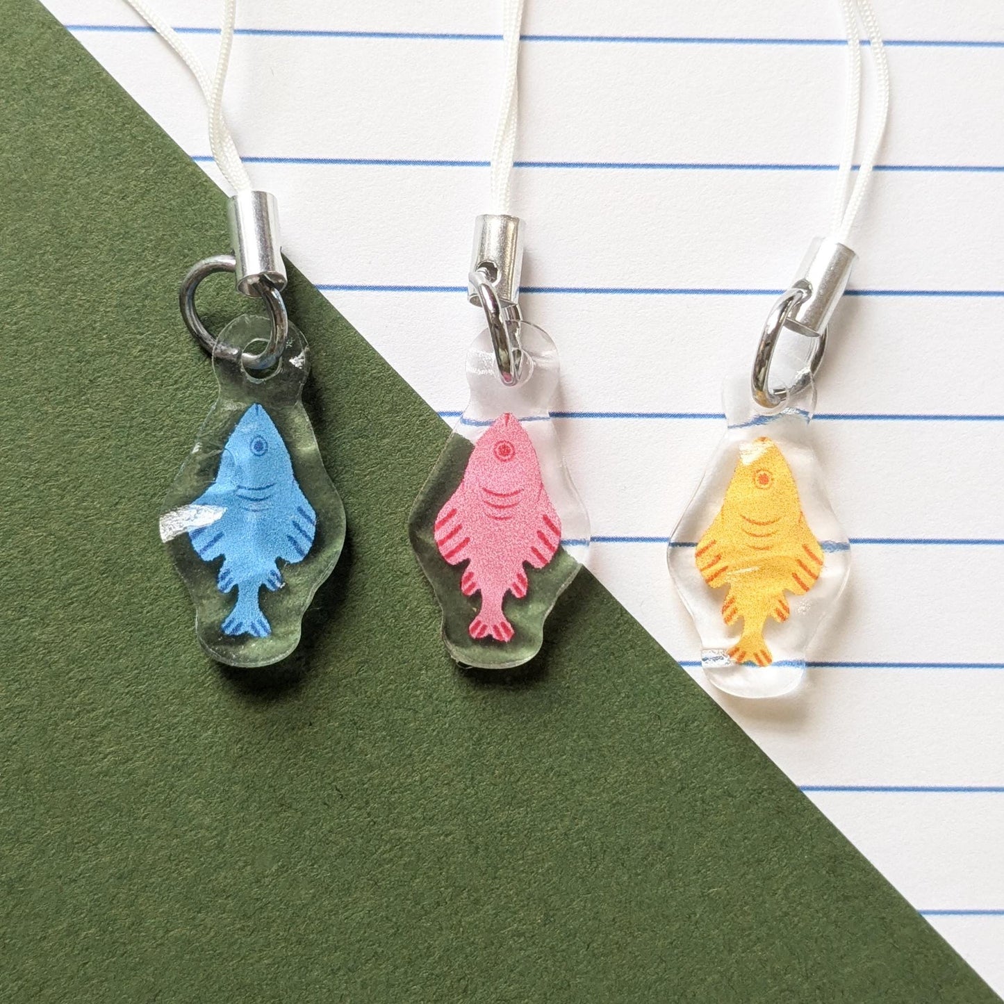 Candy Fish Phone Charm Set