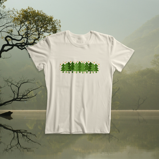 Tree Line Cotton T-Shirt [Preorder] 🌿